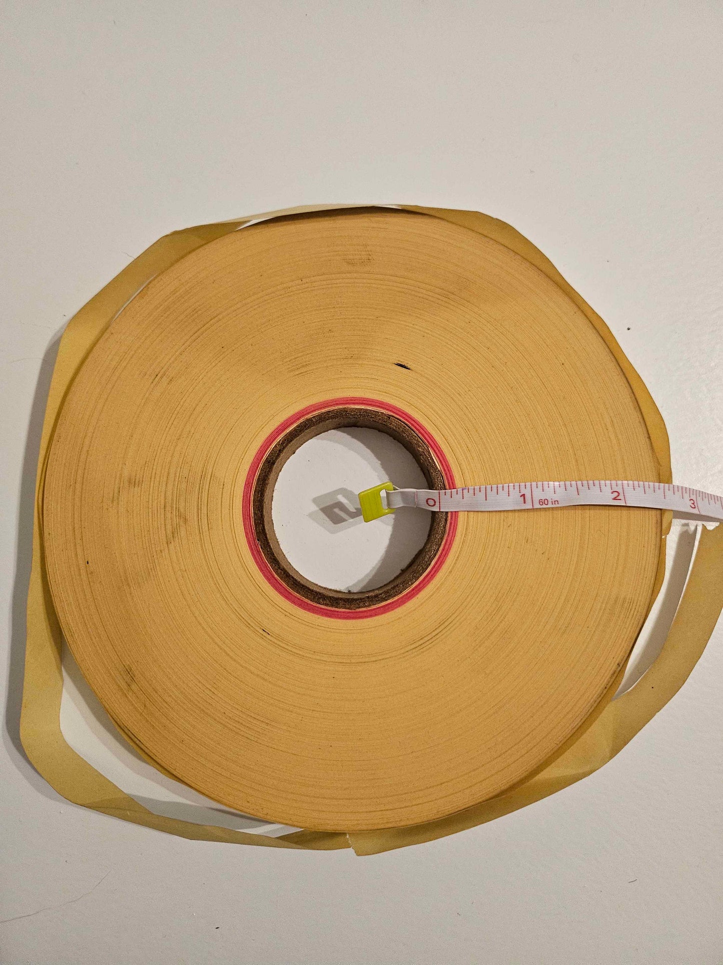 11/16" Ticker Tape, 2.5" roll, Yellow